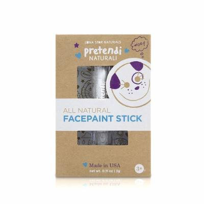 Luna Star Naturals Pretendi Naturali Mineral Face Paint Stick, White, 0.11 Ounce