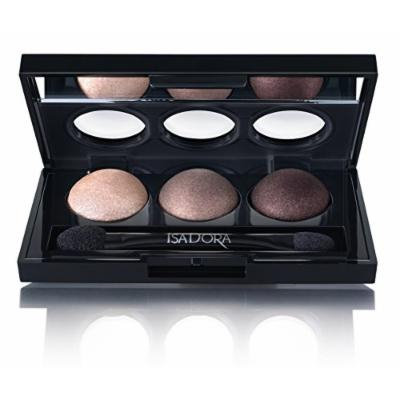Isadora Eye Shadow Trio. Extra Long Lasting. Fragrance Free. Clinically Tested. (81 Cool Browns)