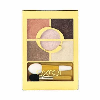 Excel Tokyo Make Up Five Layer's Eye Shadow N - Peach Brown
