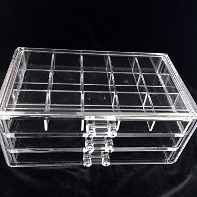 Beauty Acrylic Makeup Organizer Luxury Cosmetics Acrylic Clear Case Storage Insert Holder Box (1005-7)