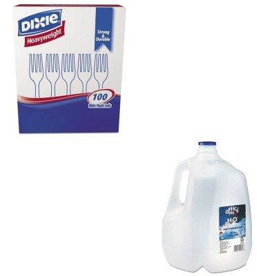 KITDXEFH207OFX00032 - Value Kit - Office Snax Bottled Spring Water (OFX00032) and Dixie Plastic Cutlery (DXEFH207)
