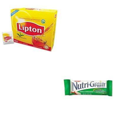 KITKEB35645LIP291 - Value Kit - Kellogg's Nutri-Grain Cereal Bars (KEB35645) and Lipton Tea Bags (LIP291)