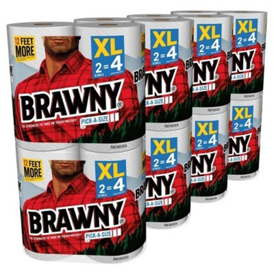 Brawny Pick-a-Size Paper Towels - XL Rolls