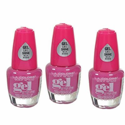 L.A. Colors Extreme Shine Gel Nail Polish CNP713 Vixen 3 pcs