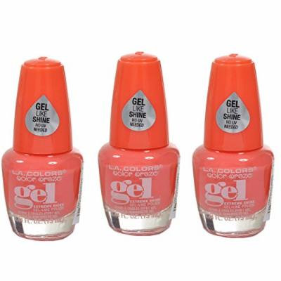L.A. Colors Extreme Shine Gel Nail Polish CNP709 Stunner 3 pcs