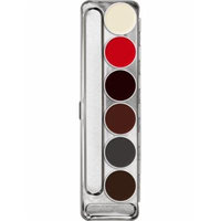 Kryolan Rubber Mask Grease Palette: 6 Colors (S)