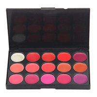 Generic 15 Color Lip Gloss Lipstick Palette Set Cosmetic Makeup (Style 1)