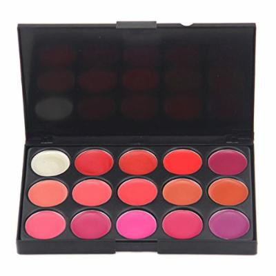 Generic 15 Color Lip Gloss Lipstick Palette Set Cosmetic Makeup (Style 1)