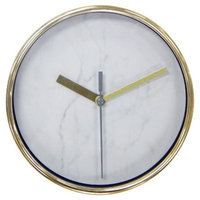 Threshold Wall Clock Marble with Brass 6\