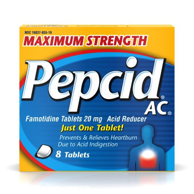 Pepcid Ac Maximum Strength Acid Reducer, 8 tabs by Johnson & Johnson