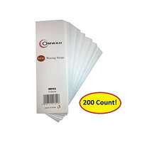 Omwah Professional Salon Facial and Body Non Woven Epilating Wax Strips 200 Count Large 3” x 9” Hair Removal