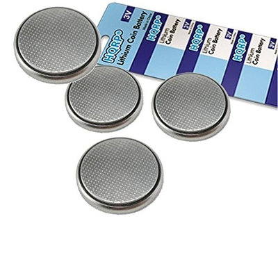 HQRP 4-Pack Coin Lithium Battery for Samsung Smartthings Multipurpose Sensor F-MLT-US-2 + HQRP Coaster