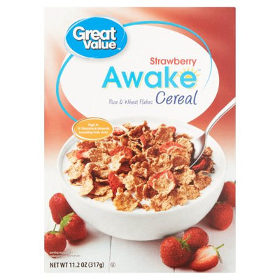 Great Value Awake Strawberry Cereal