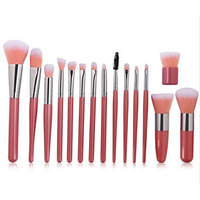15PCS Different Professnial Make up brushes with a makeup bag, 3 color selectable