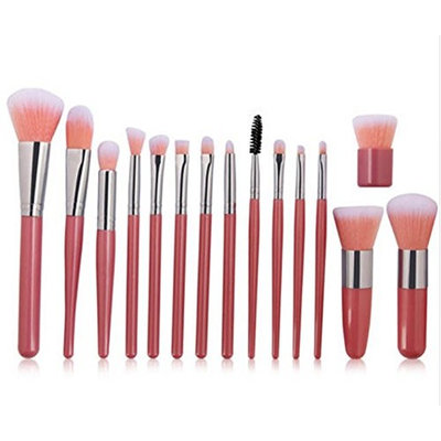 15PCS Different Professnial Make up brushes with a makeup bag, 3 color selectable