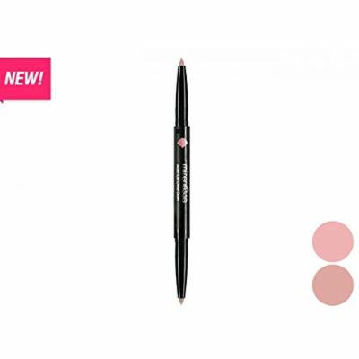 MIRENESSE Auto Lip Liner 2-in-1 Duet - Waterproof, Long Lasting Wear, 100% Vegan - 8. Barely Nudes - AUTHENTIC (0.5g/ 0.01oz)