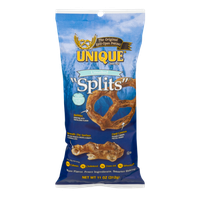 Unique Pretzels Unique Unsalted Pretzel Splits, 11 oz