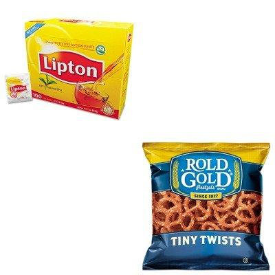 KITLAY32430LIP291 - Value Kit - Frito-lay, Inc. Tiny Twists Pretzels (LAY32430) and Lipton Tea Bags (LIP291)