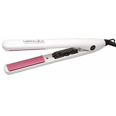 H2PRO Silk Diamond Nano Hi Tech Ceramic Tourmaline Styling Iron 1 inch (White) 140° F - 450° F, dual voltage, auto shut off, infrared heat, dynamic system, alignment system, 140° F - 450° F, tourmaline treated plates, negative ions, shinier hair, frizz...