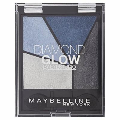 Maybelline Eye Studio Diamond Glow Eye Shadow Quad - 01 Blue Drama - Pack of 6