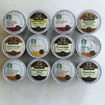 Starbucks & Peets Coffee Variety Pack, 60 Count