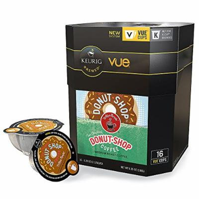 Coffee People Donut Shop Coffee Vue Packs, 0.4 Oz., Box Of 16
