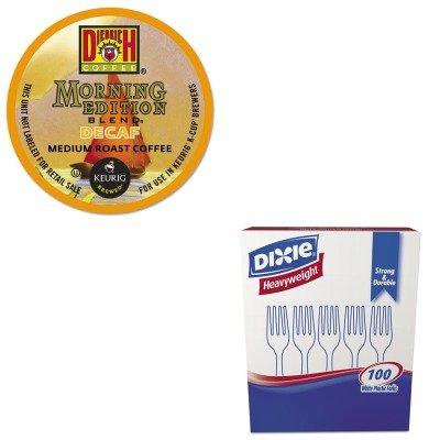 KITDXEFH207GMT6744 - Value Kit - Green Mountain Coffee Roasters Morning Edition Decaf Coffee K-Cups (GMT6744) and Dixie Plastic Cutlery (DXEFH207)