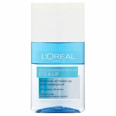 L'Oréal Paris Dermo-Expertise Absolute Eye & Lip Make Up Remover (125ml) - Pack of 2