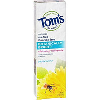 Tom's of Maine Botanically Bright Whitening Toothpaste Peppermint - 4.7 oz - Case of 6