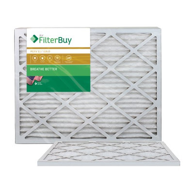 AFB Gold MERV 11 15x30x1 Pleated AC Furnace Air Filter. Filters. 100% produced in the USA. (Pack of 2)