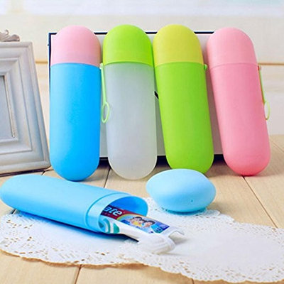 DZT1968 Portable Travel Toothbrush Storage Box Protective Cover Camping Travel Kit