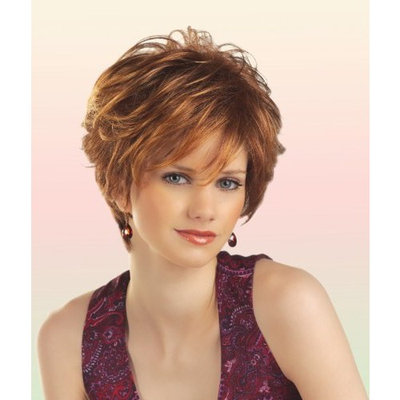 Tony of Beverly Womens Synthetic Wig ''Aubrey''-4: Dark Brown