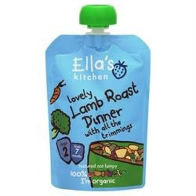 Ella's Kitchen - Stage 2 Baby Food - Lamb Roast Dinner - 130g