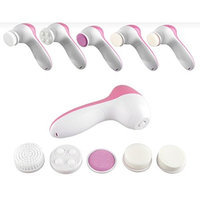 5 in 1 Electric Spa Facial Brush with Guava Exfoliating Oil