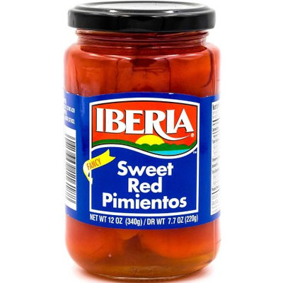 Iberia Sweet Red Pimientos, Fancy, 12 Oz