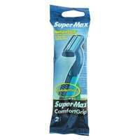 Super-Max Disposable Razor Comfort Grip Men's 2 in a Pack (Pack of 24) 48 Razors Total