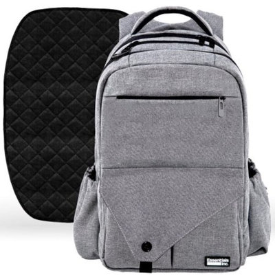 Large Diaper Bag Backpack with Stroller Straps, Baby Changing Mat & 18 Pockets - Insulated Milk Bottle Pockets, Water Resistant Unisex Design for Men & Women