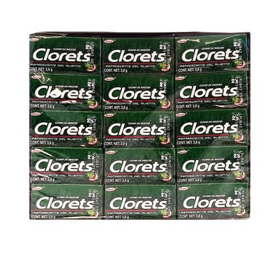 Canels-clorets-adams Clorets Gum 60 x 2 units - Chicles (Pack of 6)