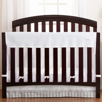 Breathable Baby RailGuard; Plus Rail Cover & Liner in White
