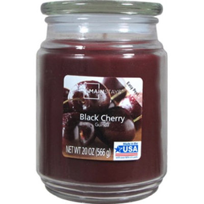 Lancaster Colony Mainstays 20 oz Candle Black Cherry, Burgundy