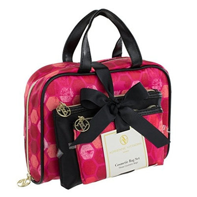Adrienne Vittadini Set of 3 Satchel Cosmetic Case