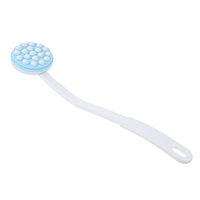 Fityle White Long Handle Bath Shower Back Massage Bath Brush Tool for Seniors Elder Elderly Aged Disabled Patients Handicap Pregnant Women