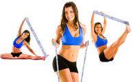 Heavenusa Shape N Fitness Stretching Exercise Elastic Workout Band With Instructional DVD And Poster