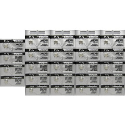 24 364 Energizer Watch Batteries SR621SW 0% Hg Mercury Free Battery Cell