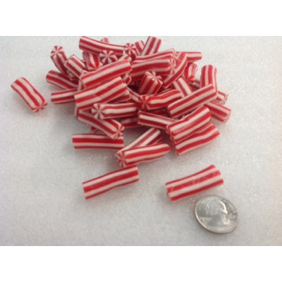 Vidal Licorice Candy Canes Red White Christmas Candy sweet fruit flavor 1 pound