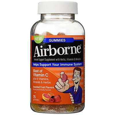 Airborne Gummies Blast of Vitamin C 75 Gummies (Pack of 2)