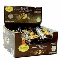 Poppies Belgian Chocolate Flavored - Coconut Macaroons- Box of 24