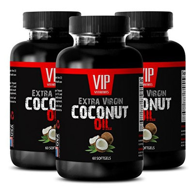 Lose weight pills - COCONUT OIL EXTRA VIRGIN - Weight loss natural - 3 Bottles 180 Softgels