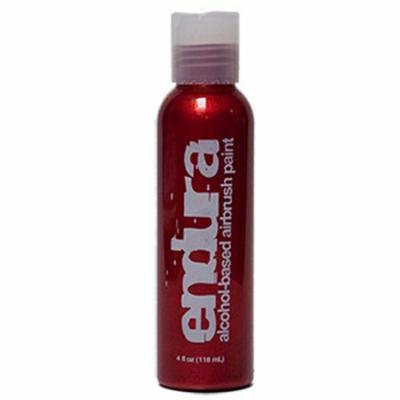 4oz European Body Art Metallic Red ENDURA AIRBRUSH PAINT Temporary Tattoo Kids