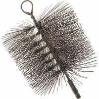 Imperial BR0210 Premium Square Chimney Cleaning Brush, 7 x 7 in, Wire Bristle Trim
